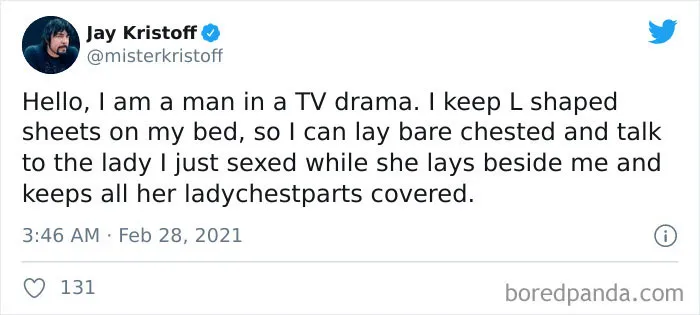 People Are Exposing The Totally Unrealistic Behaviors Of TV Or Movie Characters In Funny Tweets (40 Pics)