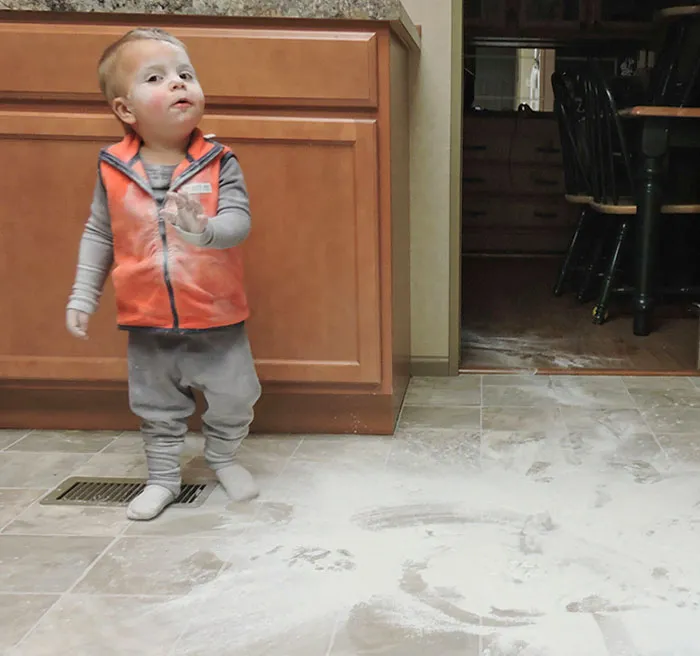 My Son Just Made A Huge Mess. This Is His Just Let Me Explain Face