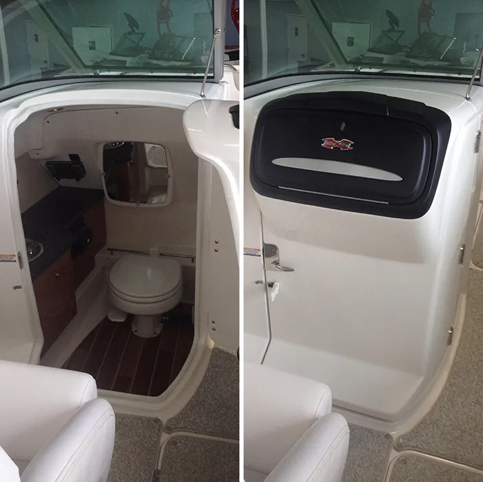 This Boat Has A Hidden Bathroom Behind The Glovebox