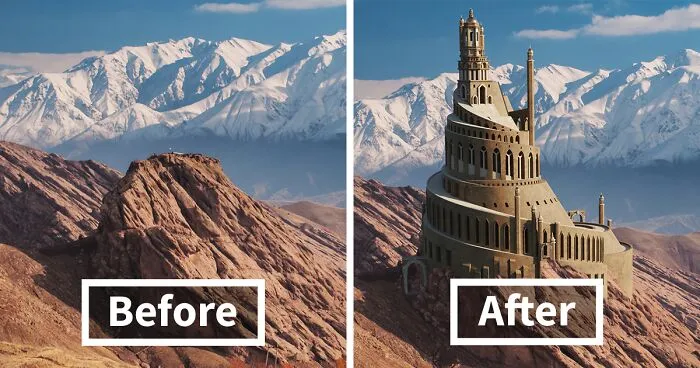 Graphic Designers Show What 6 Asian Castles Looked Like Before Falling Into Ruins