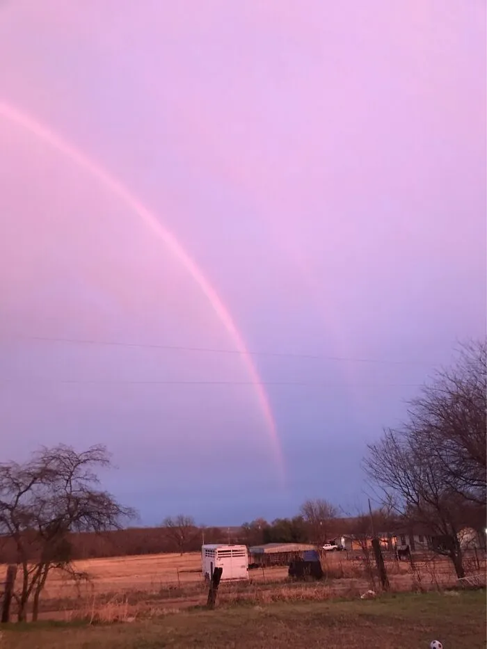 Beautiful Country Rainbow In Texas