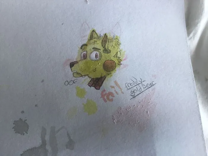 Freddy Gold Bear! (Not Really Into Cute Art Buuuut.....)