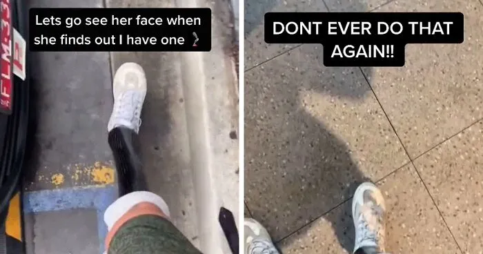 Guy With One Leg Gets Questioned About Parking In A Handicapped Spot, So He Then Confronts The 'Karen'