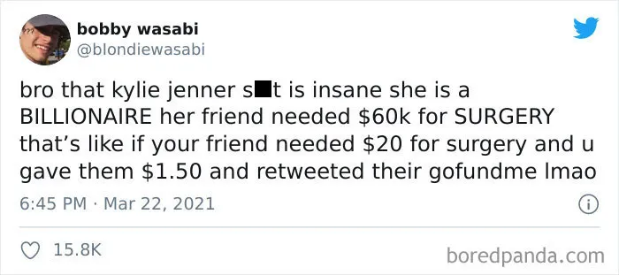 Kylie Jenner Had The Audacity To Ask People To Donate Money On GoFundMe For Her Former Makeup Artist, So Here're 30 Of The Best Reactions