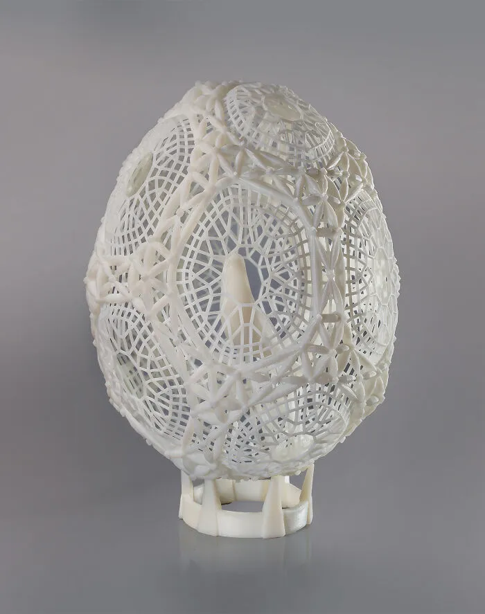 Easter Egg "Cardellino" White