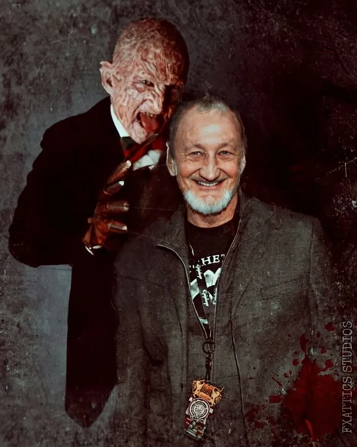 Freddy Krueger y Robert Englund, de "Pesadilla en Elm street"