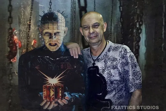Pinhead y Doug Bradley de "Hellraiser"