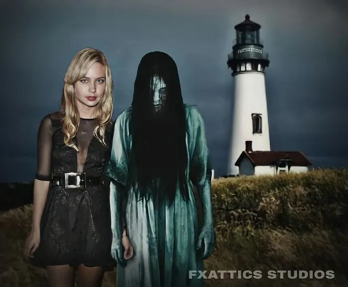 Samara y Daveigh Chase de "The Ring"