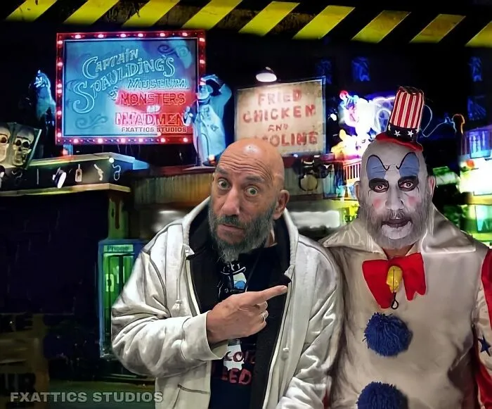El capitán Spaulding y Sid Haig de "La casa de los 1000 cadáveres"