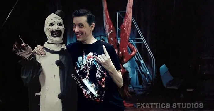El payaso Art y David Howard Thornton de "Terrifier"