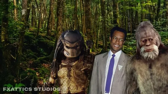 Predator y Big Foot, por Kevin Peter Hall en "Predator" y "Harry y los Hendersons"