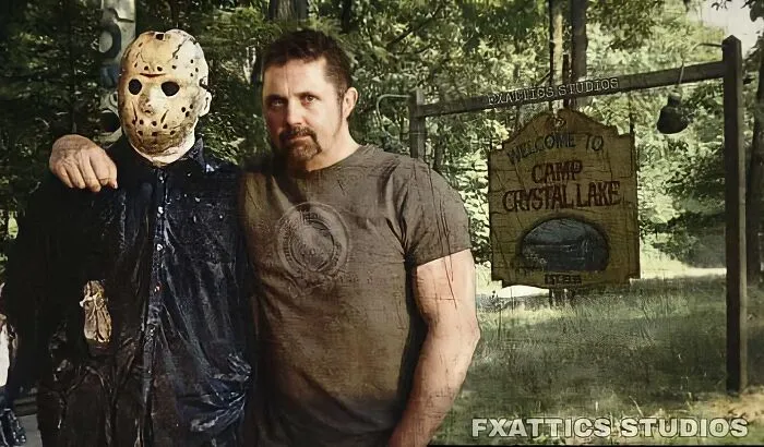 Jason Voorhees y Kane Hodder de "Viernes 13"