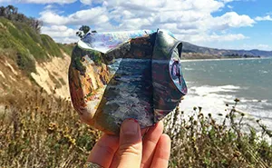70 Paintings On Trash That Disappear Into Surroundings By This Eco-Artist