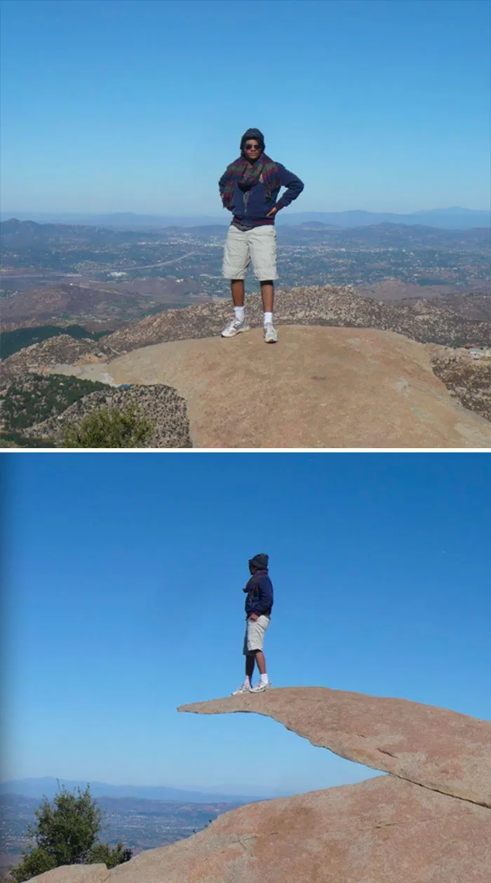 Ilusión óptica en Monte Woodson