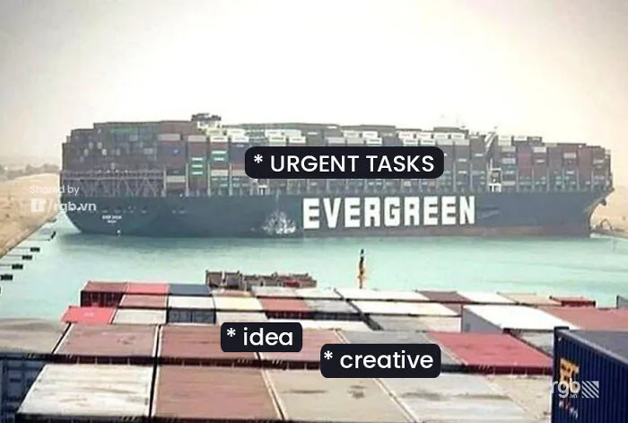 Huge Container Ship Stuck In Suez Canel Inspired Us To Make Memes About Our Agency Life