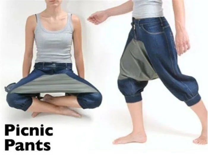 "Haz un picnic en cualquier sitio. Pantalones Picnic"