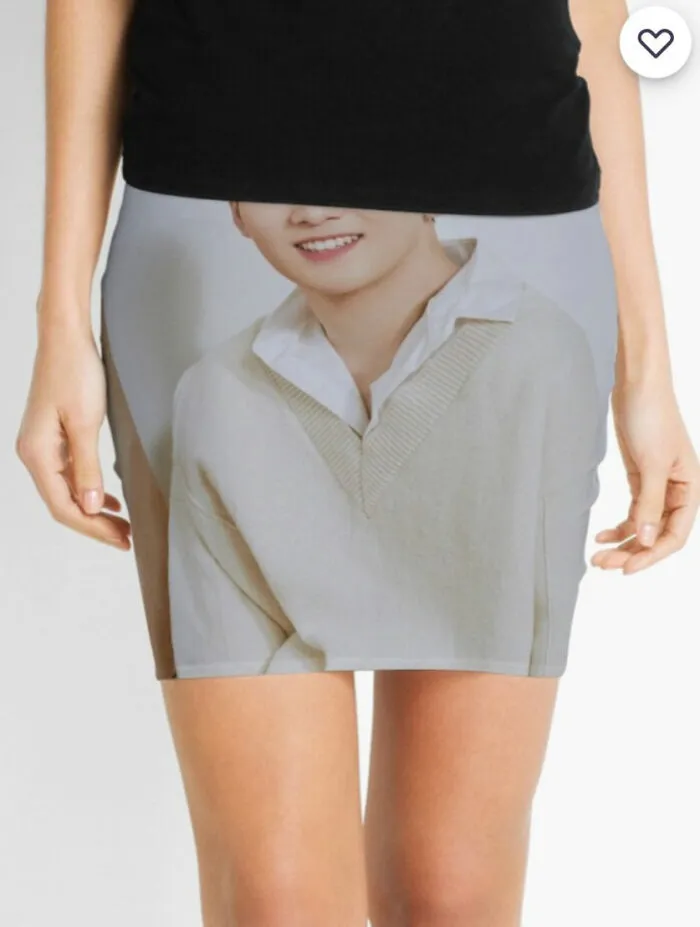 Mini Skirts With Baekhos Face On It