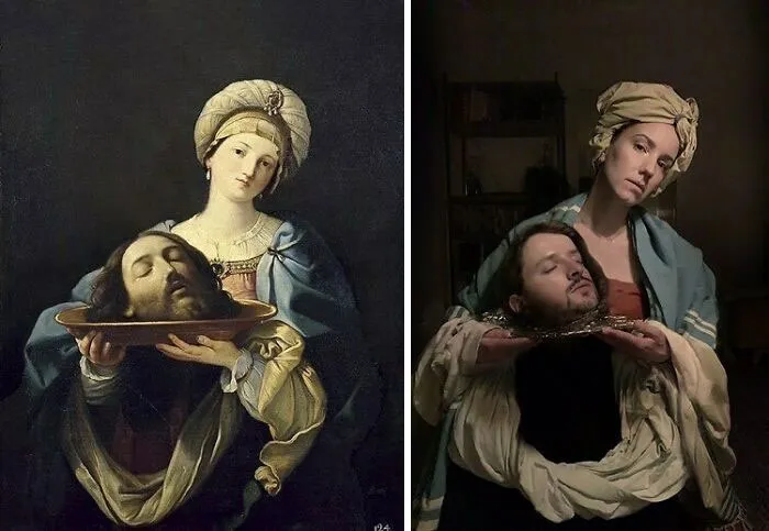 La página de Instagram "Tussen Kunst & Quarantaine" tiene increíbles recreaciones de pinturas