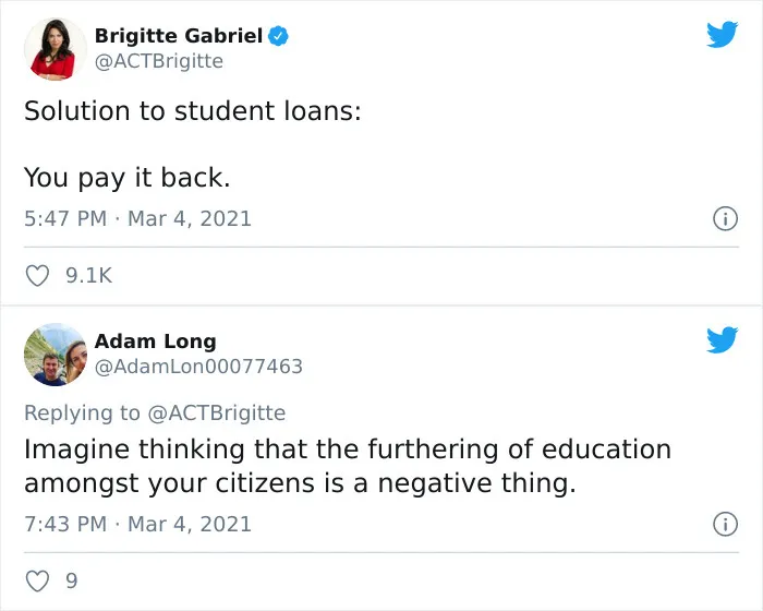 30 Of The Dumbest Points People Saw Americans Make Against Canceling Student Debt