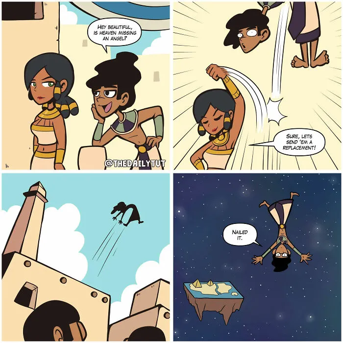 30 Humorous Comics About Ancient Egypt By Tut Comics