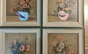 35 Times That Artists Upgraded Thrift Store Paintings With Their Paintbrushes And Shared It In The ‘Repaintings’ Online Community