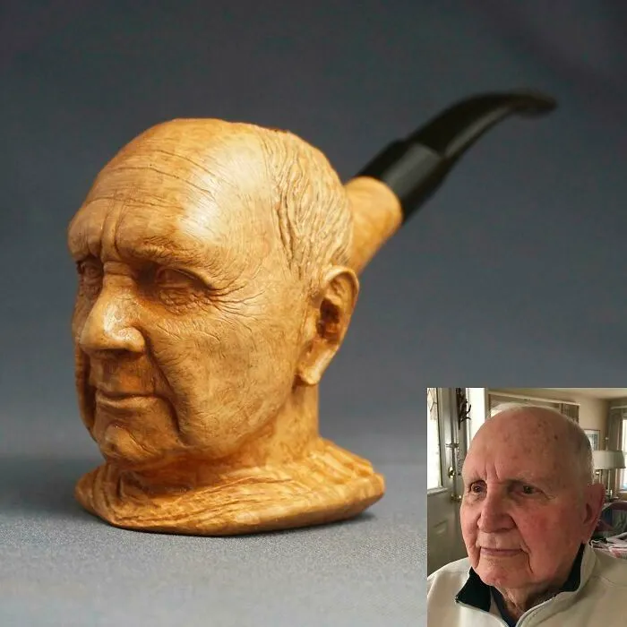 I Carved This Portrait Pipe Out Of Briar Wood