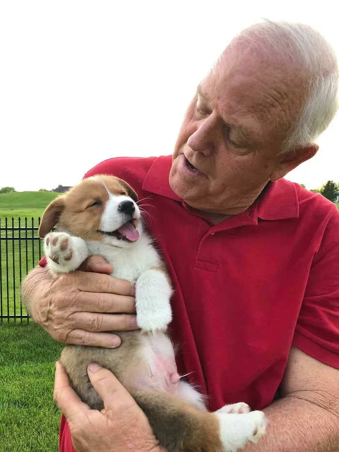 Mi padre conoce a su primer nieto
