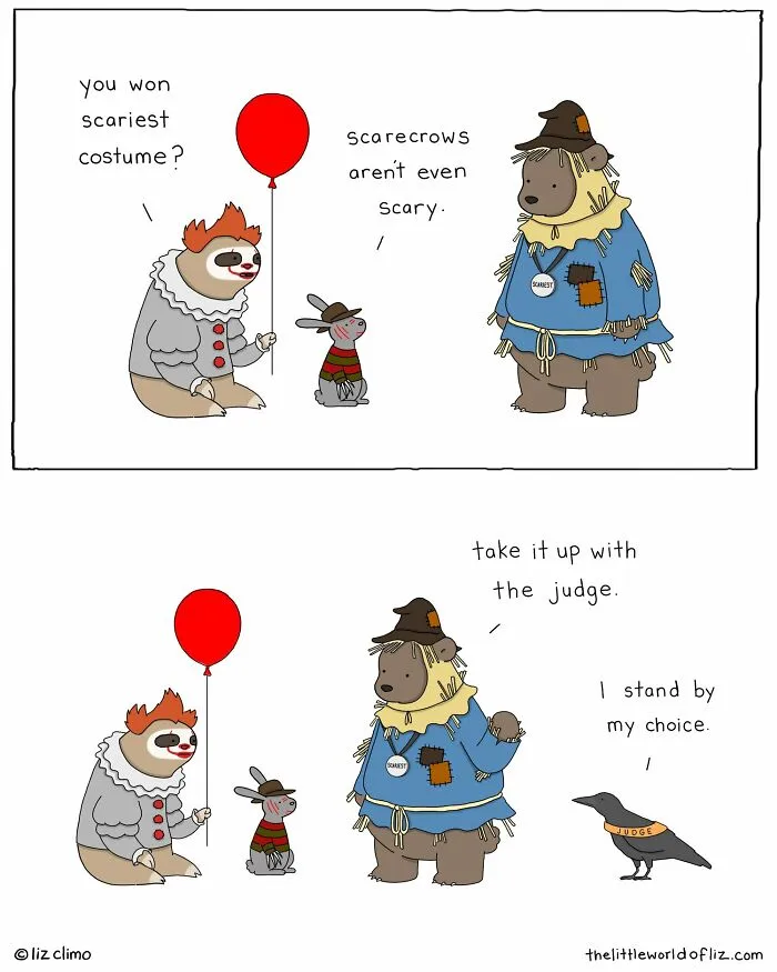 The Simpsons Animator Illustrates Awkward Everyday Moments Of These Wholesome Animals (30 New Pics)