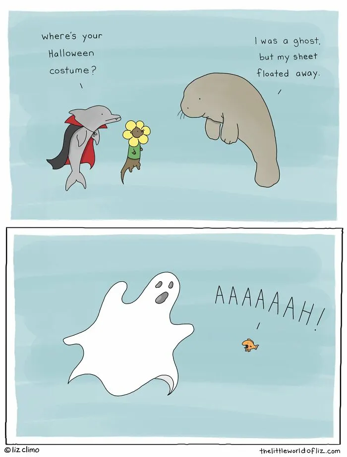 The Simpsons Animator Illustrates Awkward Everyday Moments Of These Wholesome Animals (30 New Pics)