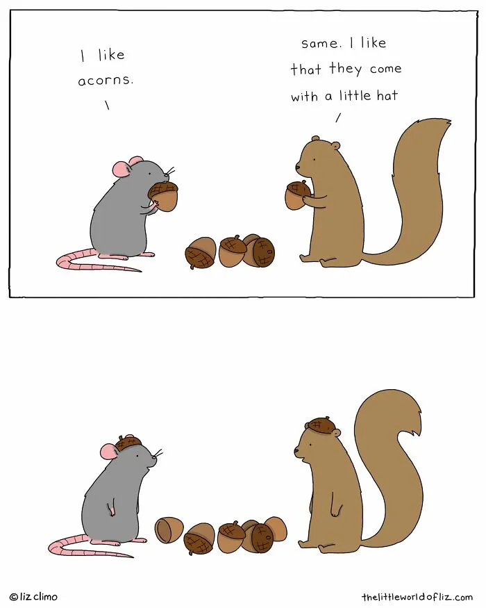 The Simpsons Animator Illustrates Awkward Everyday Moments Of These Wholesome Animals (30 New Pics)
