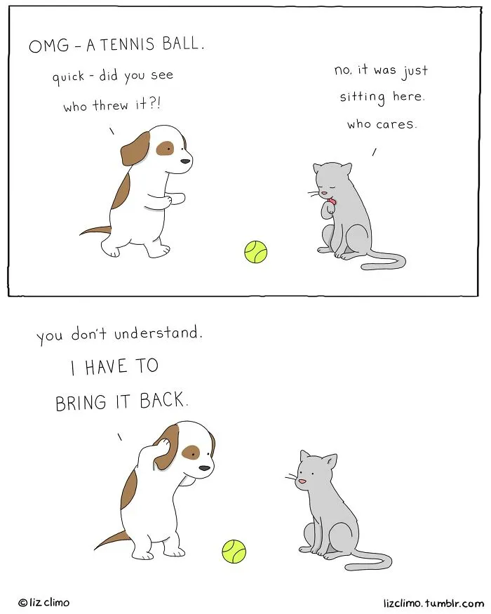 The Simpsons Animator Illustrates Awkward Everyday Moments Of These Wholesome Animals (30 New Pics)