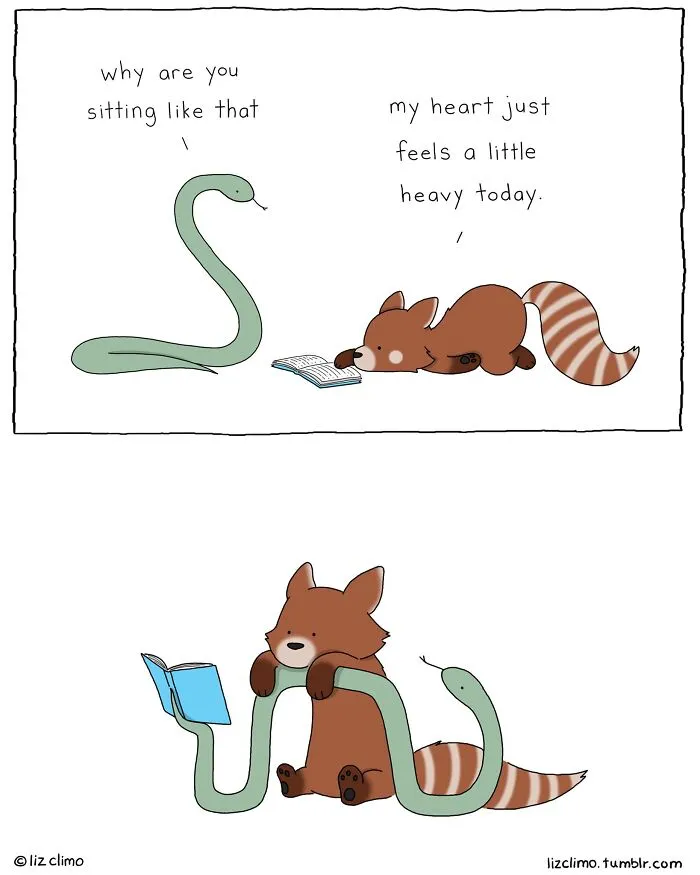 The Simpsons Animator Illustrates Awkward Everyday Moments Of These Wholesome Animals (30 New Pics)