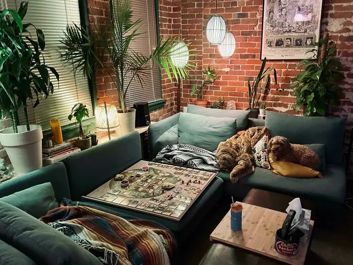 Our Living Room After Game Night. Boston, Ma