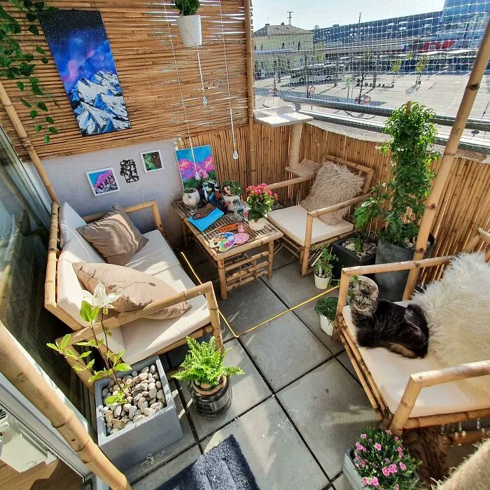 Artsy Balcony Featuring My Cat