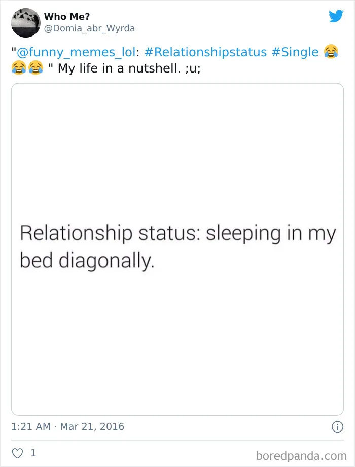 50 Of The Most Spot-On Memes That Sum Up What It's Like To Be Single