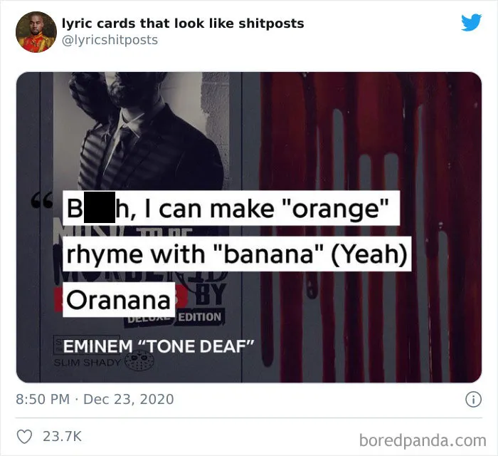 30 Letras de canciones que no parecen reales, pero todas lo son