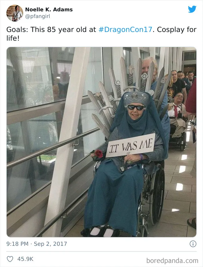Grandma Cosplayed As Olenna Tyrell