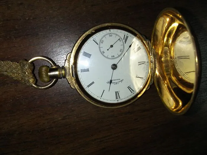 My Grandfather's Pocket Watch. Given To Him By His Father As A Graduation Present In 1918.  Manufactured By The Waltham American Watch Company In 1887
