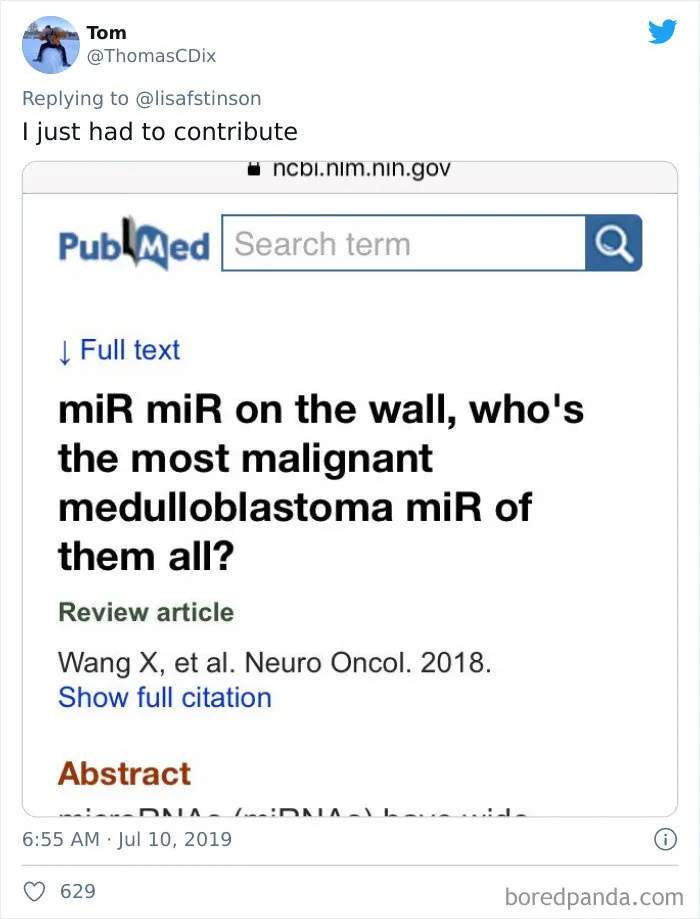 30 Paper Titles From Scientists With A Sense Of Humor, As Shared On This Twitter Thread