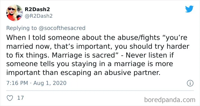 Someone Asks People To Share The Worst Marriage Advice They've Gotten, And They Deliver (30 Tweets)
