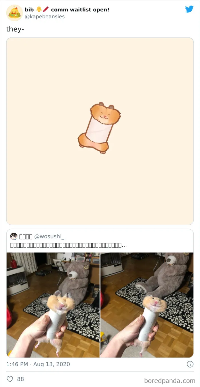 'Bib' Turns Funny Animal Pics Into Adorable Drawings And Here're 30 Of Their Cutest Works