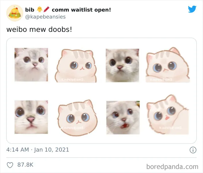 'Bib' Turns Funny Animal Pics Into Adorable Drawings And Here're 30 Of Their Cutest Works