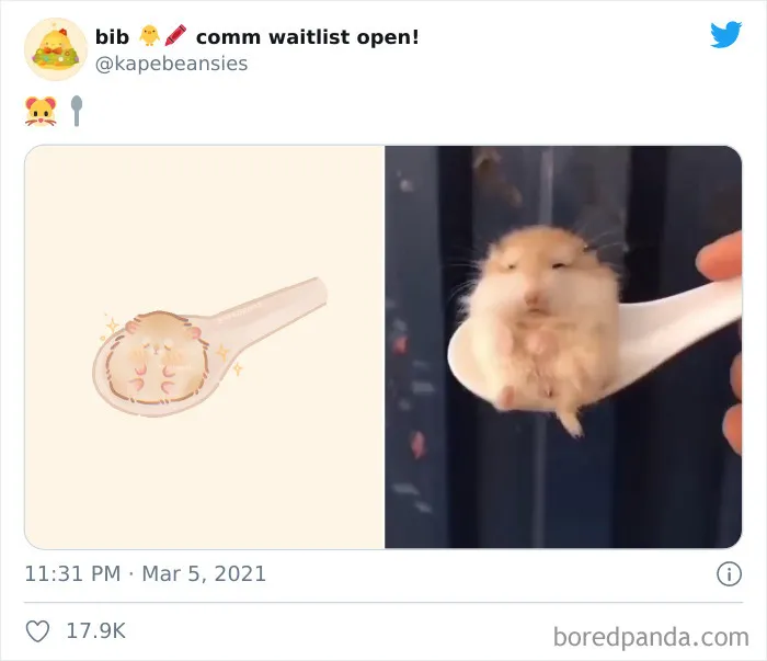 'Bib' Turns Funny Animal Pics Into Adorable Drawings And Here're 30 Of Their Cutest Works