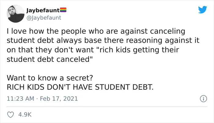 30 Of The Dumbest Points People Saw Americans Make Against Canceling Student Debt