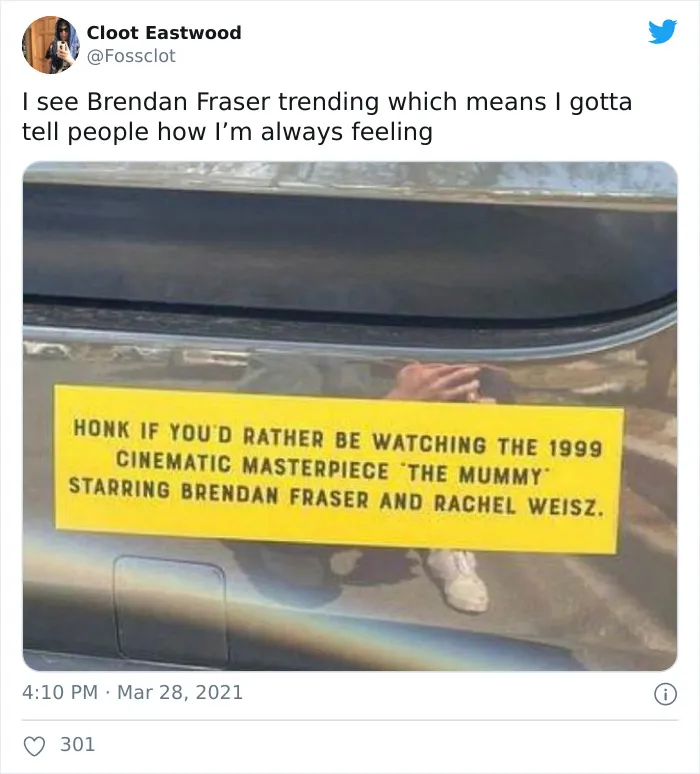 The Internet Just Made Brendan Fraser Go Viral Simply For Being Awesome, And Here Are 30 Of The Best Tweets