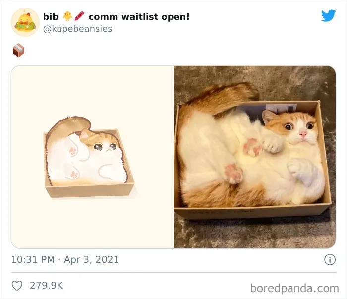 'Bib' Turns Funny Animal Pics Into Adorable Drawings And Here're 30 Of Their Cutest Works