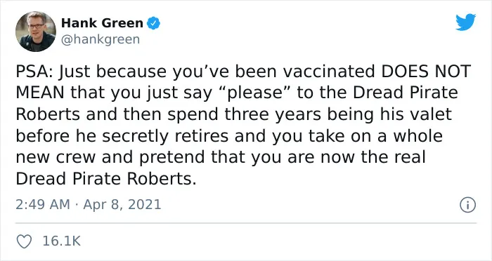 People Are Cracking Up At These 30 ‘Being Vaccinated Does Not Mean’ Tweets That Actually Use Pop Culture As Rules