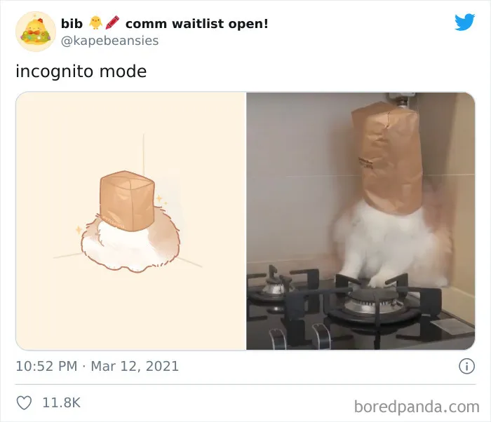 'Bib' Turns Funny Animal Pics Into Adorable Drawings And Here're 30 Of Their Cutest Works