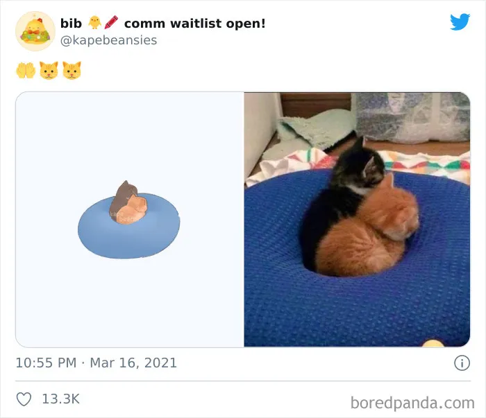 'Bib' Turns Funny Animal Pics Into Adorable Drawings And Here're 30 Of Their Cutest Works