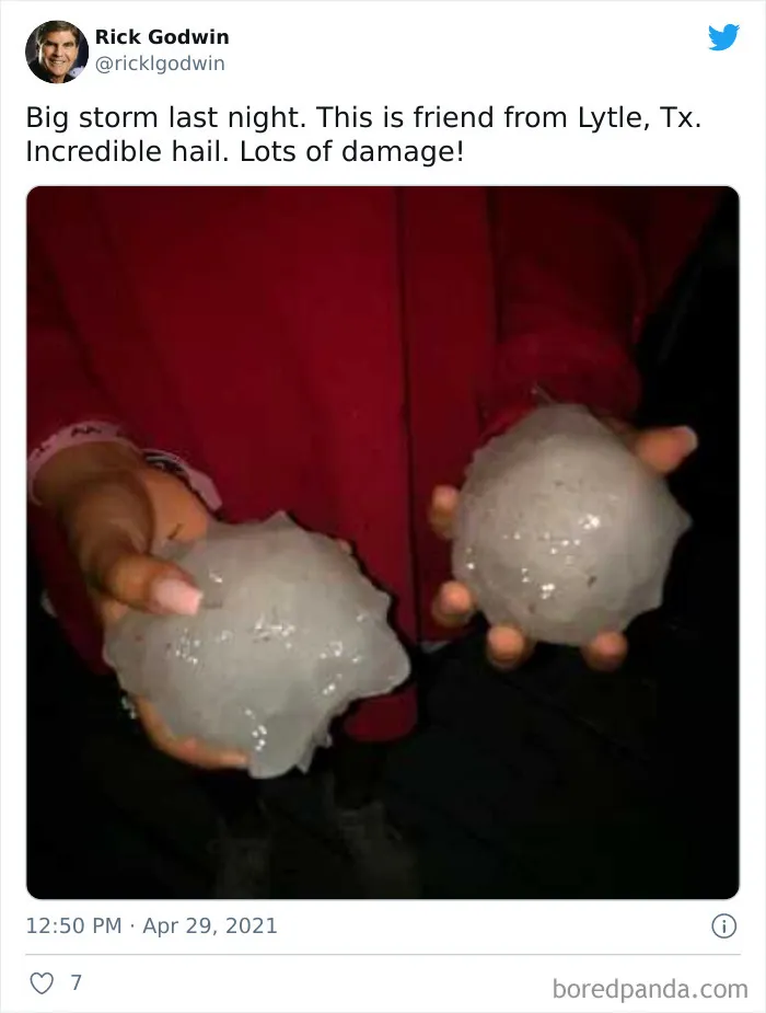 'Gorilla' Hail Struck Texas And Oklahoma Last Night, And This Is How It Looked (30 Pics)
